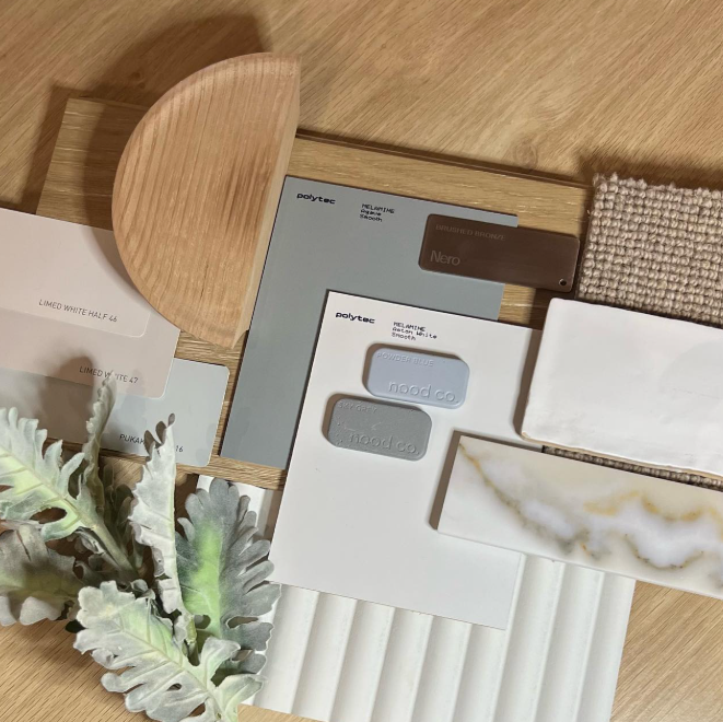 Flat Lay for Renovation and New Build Made Simple by Kylie Abbass from Design by Artisan. 