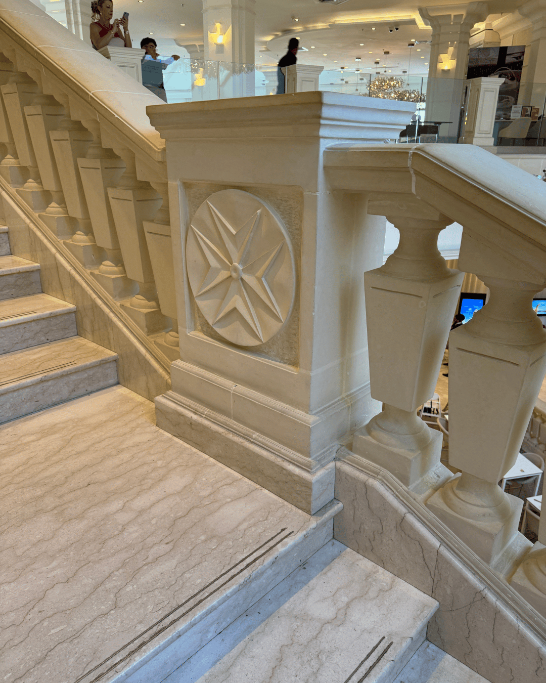 Marble staircase reflecting traditional interior design in Malta