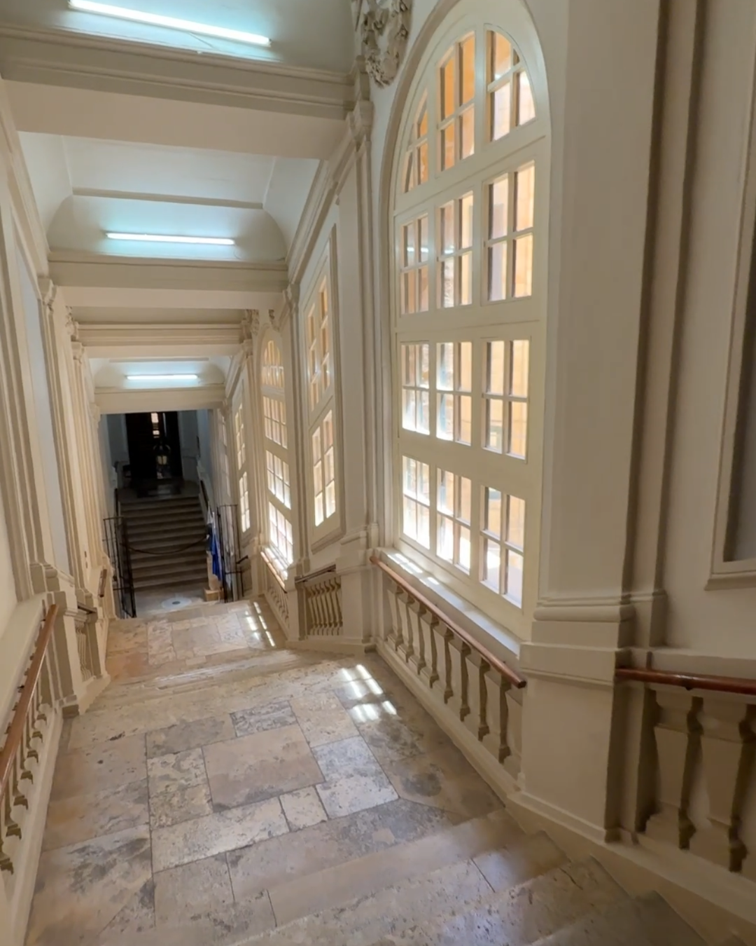 Marble staircase reflecting traditional interior design in Malta