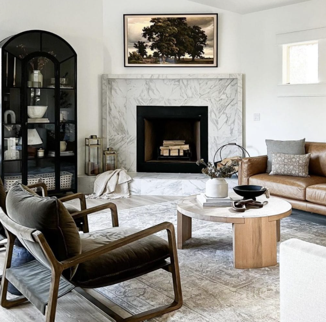 Textural layering with timber and stone in interior design trends 2026 Australia