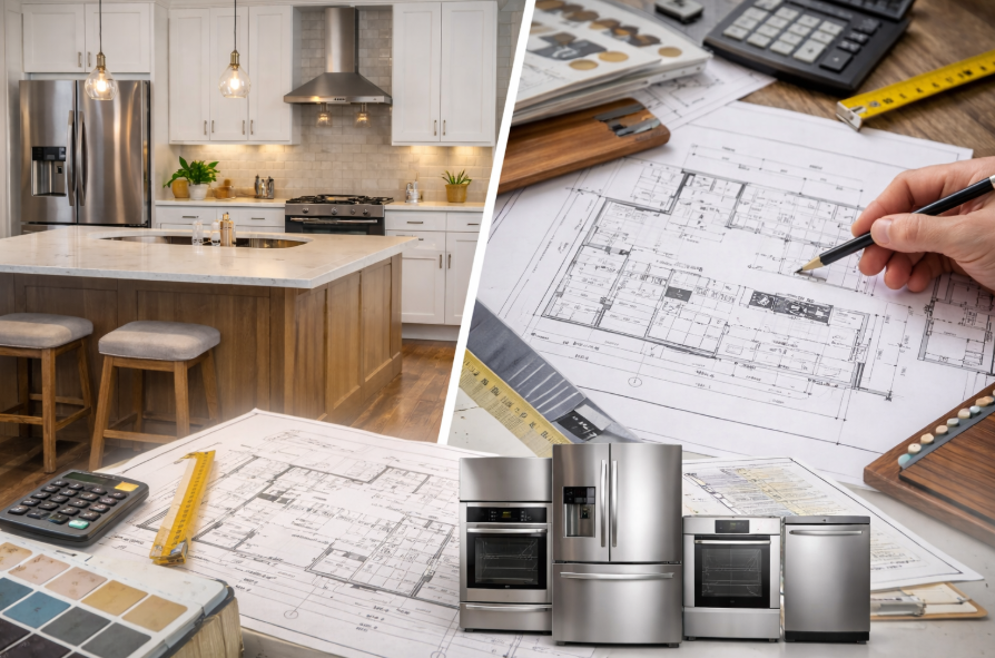 selecting appliances before floor plans during kitchen design planning